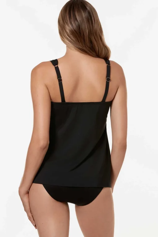 Underwire Plunge Tankini Top D-DDD Cup