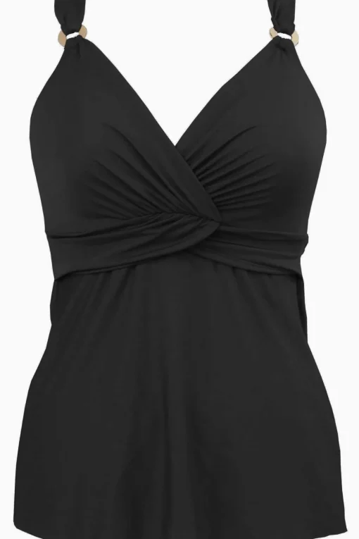 Underwire Plunge Tankini Top D-DDD Cup